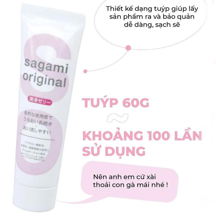 Gel bôi trơn Sagami Original 60g chính hãng