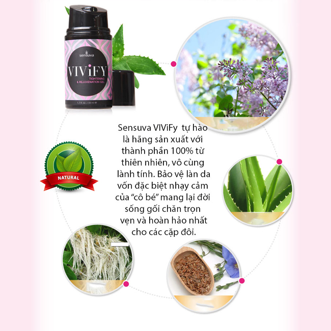 gel Sensuva Vivify se khít cho phụ nữ