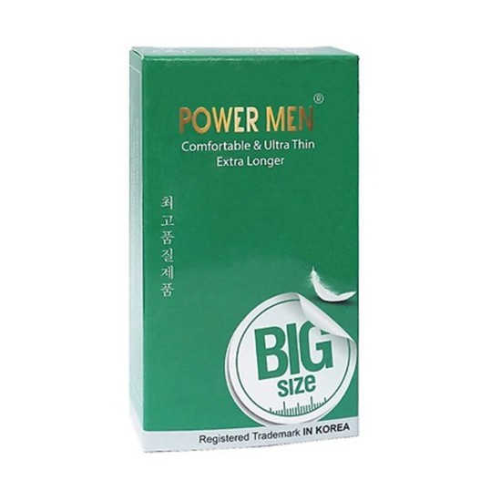 Bao cao su lâu ra size lớn 56mm Power Men Longer Comfortable