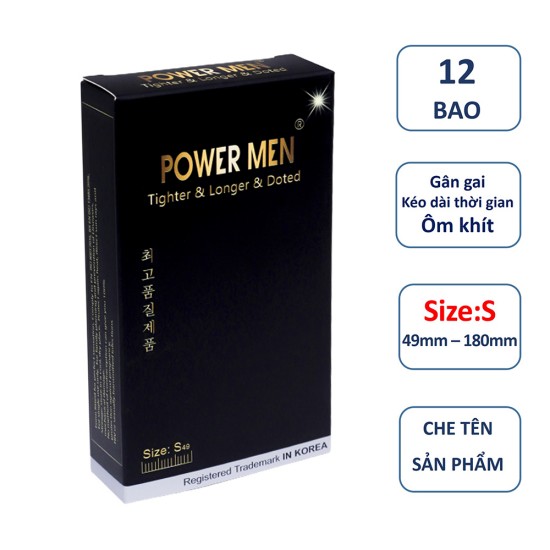 Bcs size nhỏ kéo dài thời gian có gai Power Men Longer Extra Dots