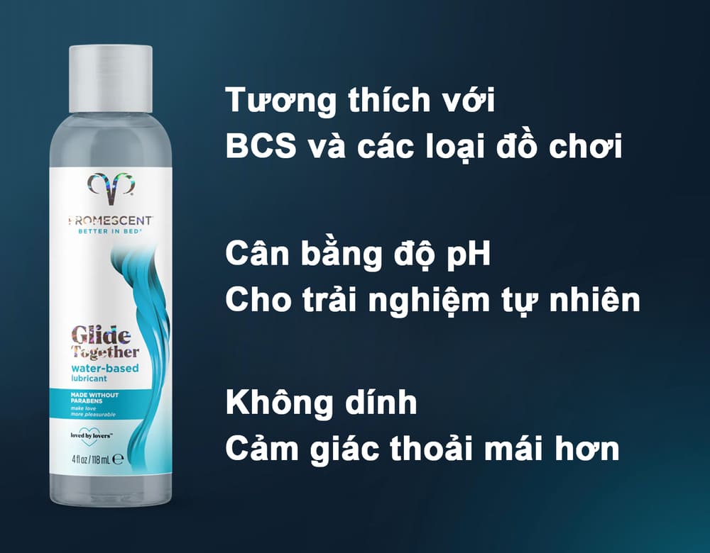 Gel bôi trơn khi quan hệ Promescent Water-Based 118ml