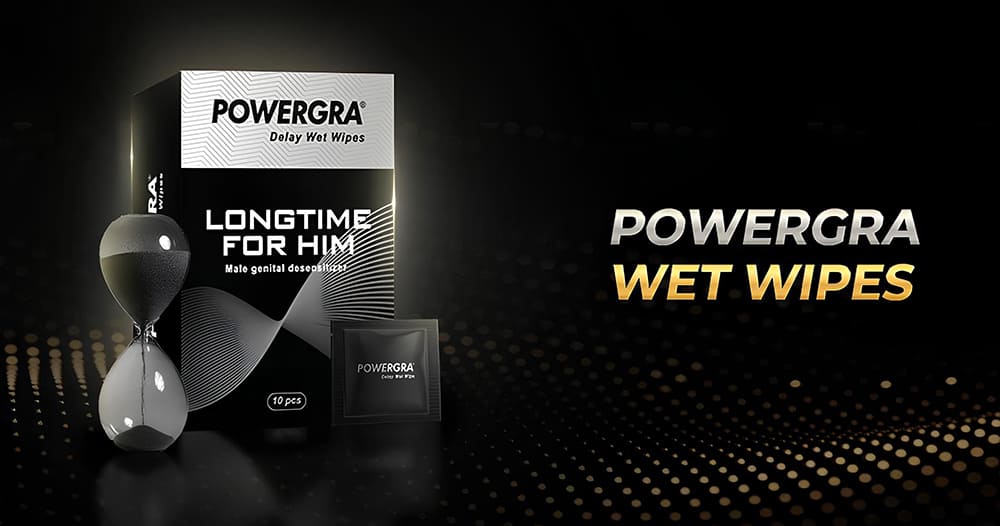 Khăn lau kéo dài thời gian quan hệ Powergra Delay Wet Wipes -10c