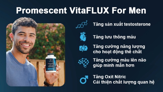 Thảo dược tăng cường sinh lý nam Promescent VitaFLUX For Men Thảo dược tăng cường sinh lý nam Promescent VitaFLUX For Men