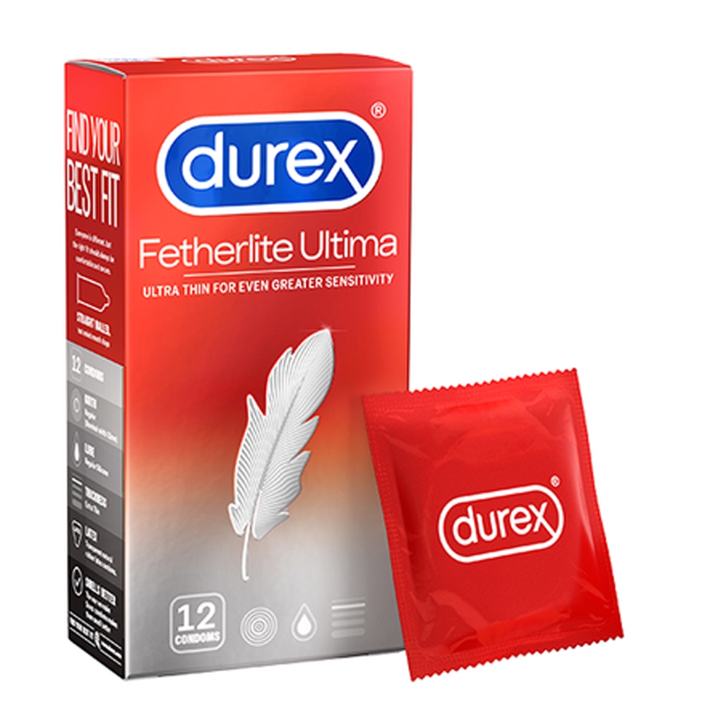 Durex Fetherlite Ultima bao cao su mỏng trơn -12s