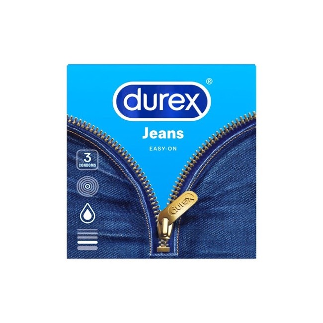 Durex Jeans Easy On Bao Cao Su Có Nhiều Gel Bôi Trơn Chính Hãng  - 3s
